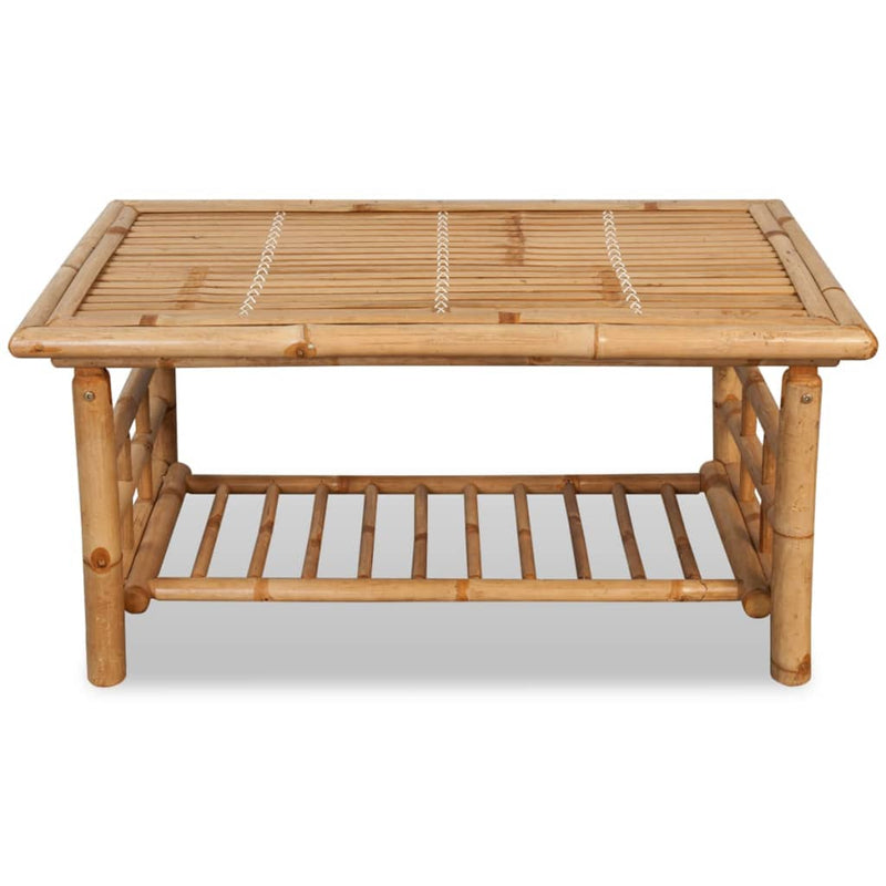 vidaXL  bambusz dohányzóasztal 90 x 50 x 45 cm