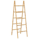 vidaXL dupla törölközőszárító létra 5 fokos bambusz 50x160 cm
