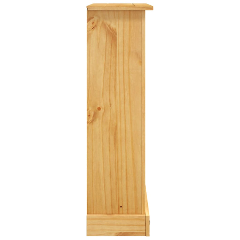 vidaXL 3 szintes Corona-stílusú mexikói fenyő könyvespolc 81x29x100 cm