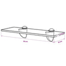 vidaXL lebegő polc üveg 30x10 cm 8 mm