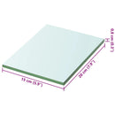 vidaXL 20x15 cm átlátszó panel üvegpolc