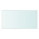 vidaXL 30x15 cm átlátszó panel üvegpolc