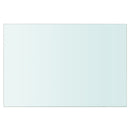 vidaXL Átlátszó üvegpolc 30x20 cm