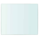 vidaXL 30x25 cm átlátszó panel üvegpolc