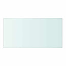 vidaXL Átlátszó üvegpolc 40x20 cm