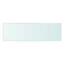 vidaXL 50x15 cm átlátszó panel üvegpolc