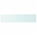 vidaXL Átlátszó üvegpolc 60x12 cm