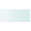 vidaXL Átlátszó üvegpolc 70x30 cm