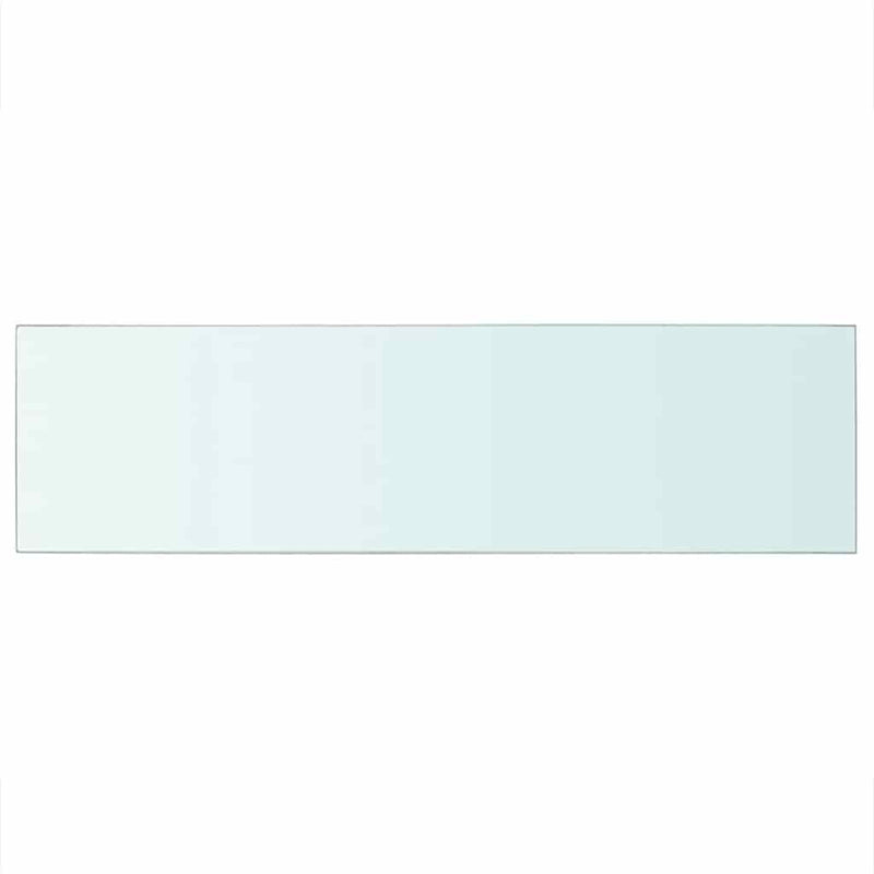 vidaXL 90x25 cm átlátszó panel üvegpolc