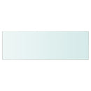 vidaXL 90x30 cm átlátszó panel üvegpolc