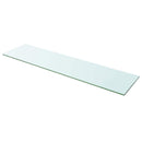 vidaXL 100x25 cm átlátszó panel üvegpolc