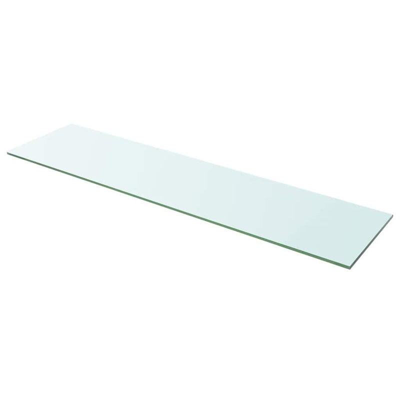 vidaXL 100x25 cm átlátszó panel üvegpolc