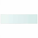 vidaXL 100x25 cm átlátszó panel üvegpolc