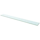 vidaXL 110x12 cm átlátszó panel üvegpolc