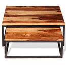 vidaXL 2 db egymásba tolható akácfából dohányzóasztal