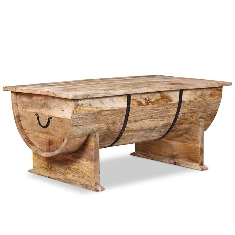 vidaXL tömör mangófa dohányzóasztal 88 x 50 x 40 cm