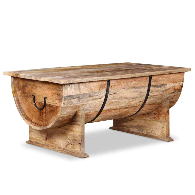 vidaXL tömör mangófa dohányzóasztal 88 x 50 x 40 cm