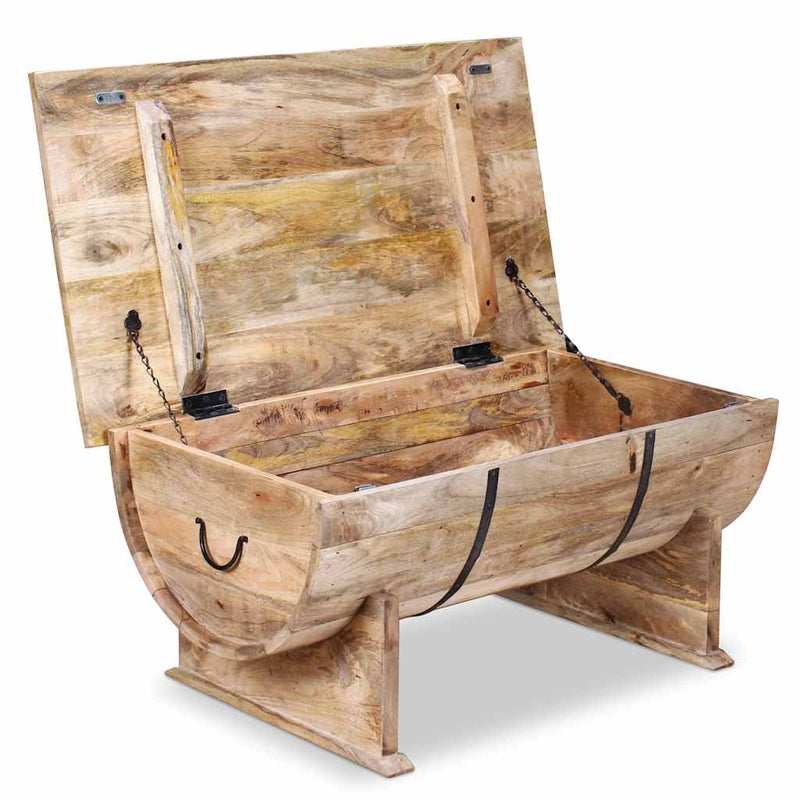 vidaXL tömör mangófa dohányzóasztal 88 x 50 x 40 cm