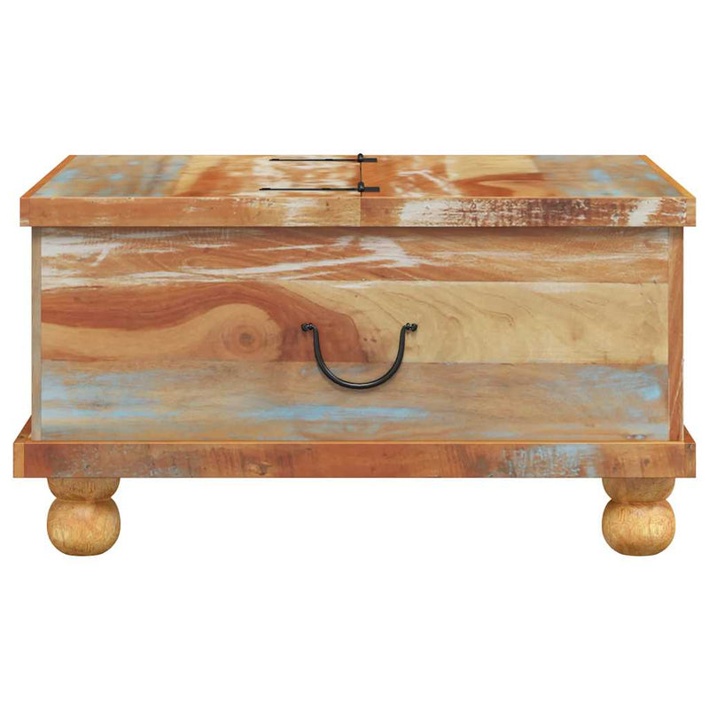 vidaXL újrahasznosított fa dohányzóasztal 70 x 70 x 38 cm