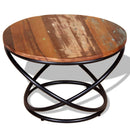 vidaXL tömör újrahasznosított fa dohányzóasztal 60 x 60 x 40 cm