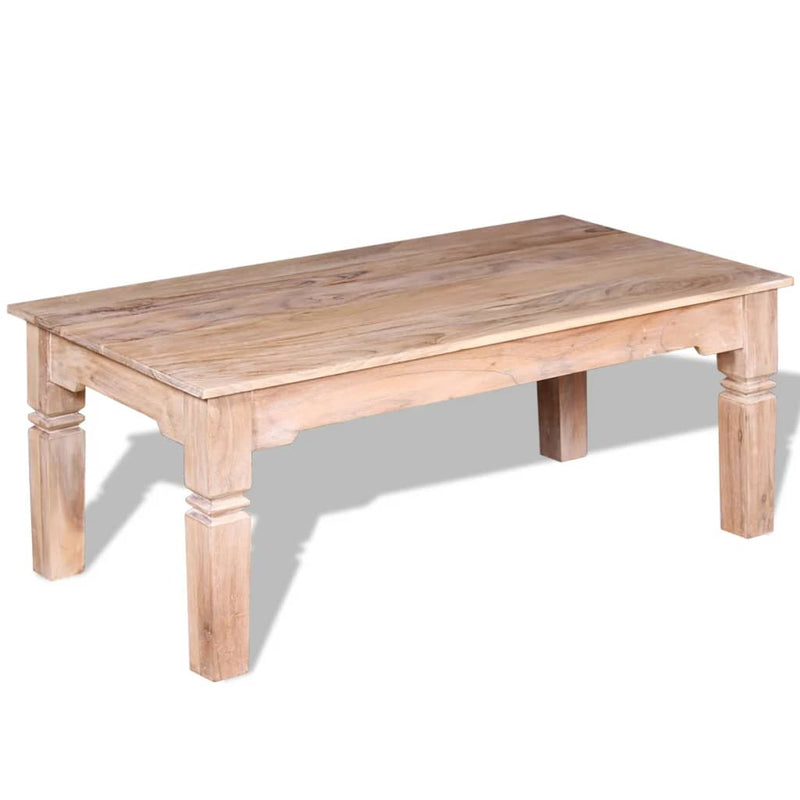 vidaXL tömör akácfa dohányzóasztal 110x60x45 cm