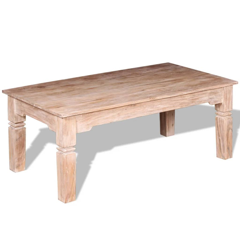 vidaXL tömör akácfa dohányzóasztal 110x60x45 cm