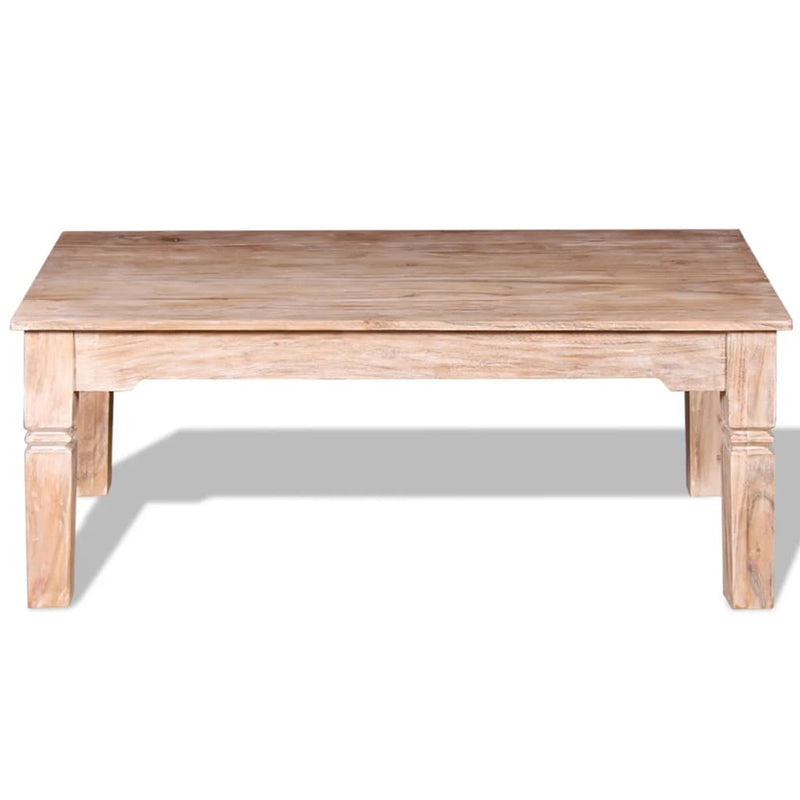 vidaXL tömör akácfa dohányzóasztal 110x60x45 cm