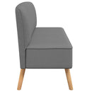 vidaXL világosszürke szövetkanapé 117 x 55,5 x 77 cm