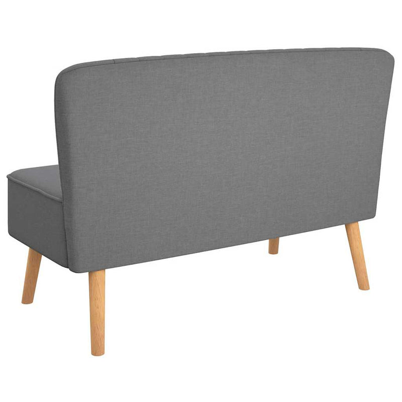 vidaXL világosszürke szövetkanapé 117 x 55,5 x 77 cm