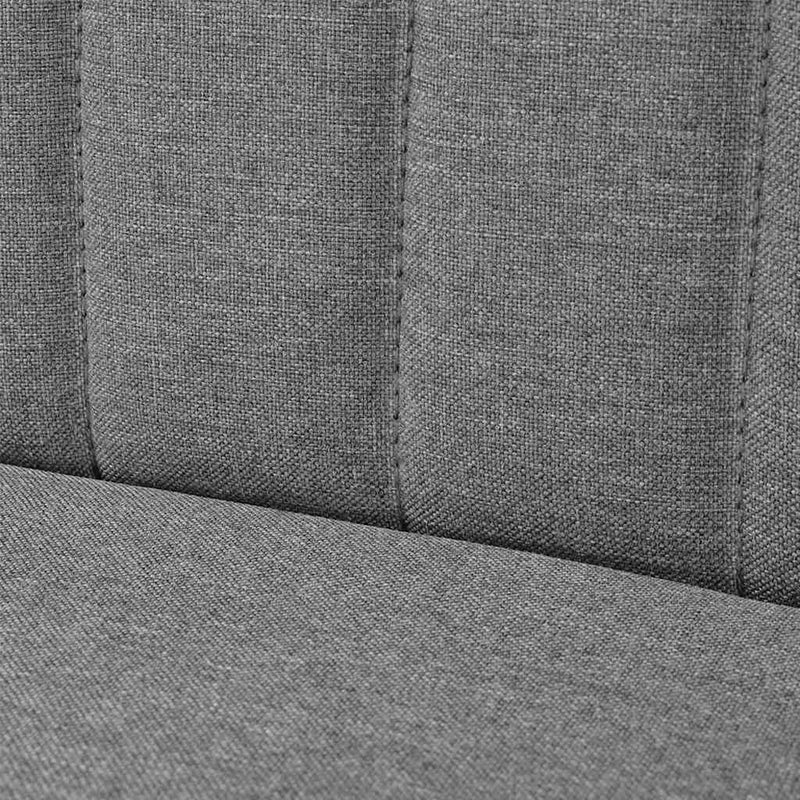 vidaXL világosszürke szövetkanapé 117 x 55,5 x 77 cm