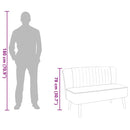 vidaXL világosszürke szövetkanapé 117 x 55,5 x 77 cm