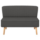 vidaXL sötétszürke szövetkanapé 117 x 55,5 x 77 cm