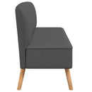 vidaXL sötétszürke szövetkanapé 117 x 55,5 x 77 cm