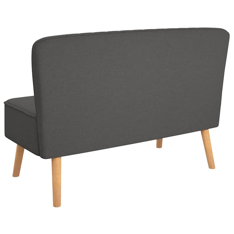 vidaXL sötétszürke szövetkanapé 117 x 55,5 x 77 cm