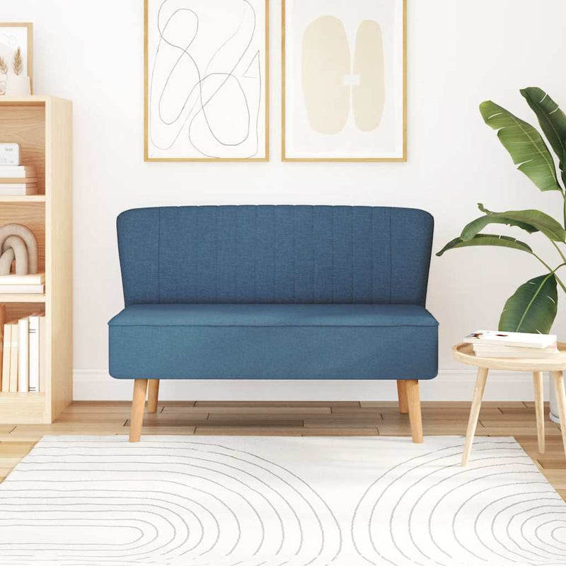 vidaXL kék szövetkanapé 117 x 55,5 x 77 cm