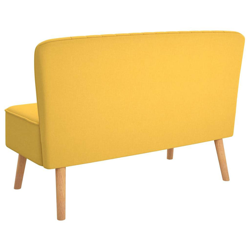 vidaXL sárga szövetkanapé 117 x 55,5 x 77 cm
