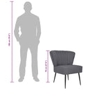 vidaXL sötétszürke szövet koktélszék