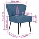 vidaXL zöld szövet koktélszék