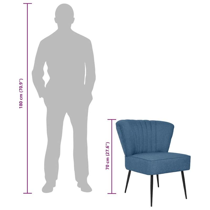 vidaXL zöld szövet koktélszék