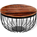 vidaXL tömör újrahasznosított fa dohányzóasztal