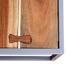 vidaXL 2-részes tömör akácfa dohányzóasztal-garnitúra