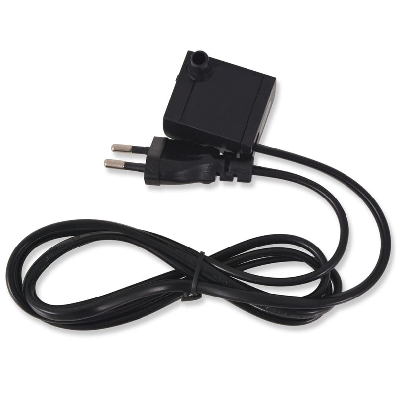 vidaXL beltéri műgyanta szökőkút szivattyúval