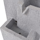 vidaXL műgyanta beltéri szökőkút LED megvilágítással