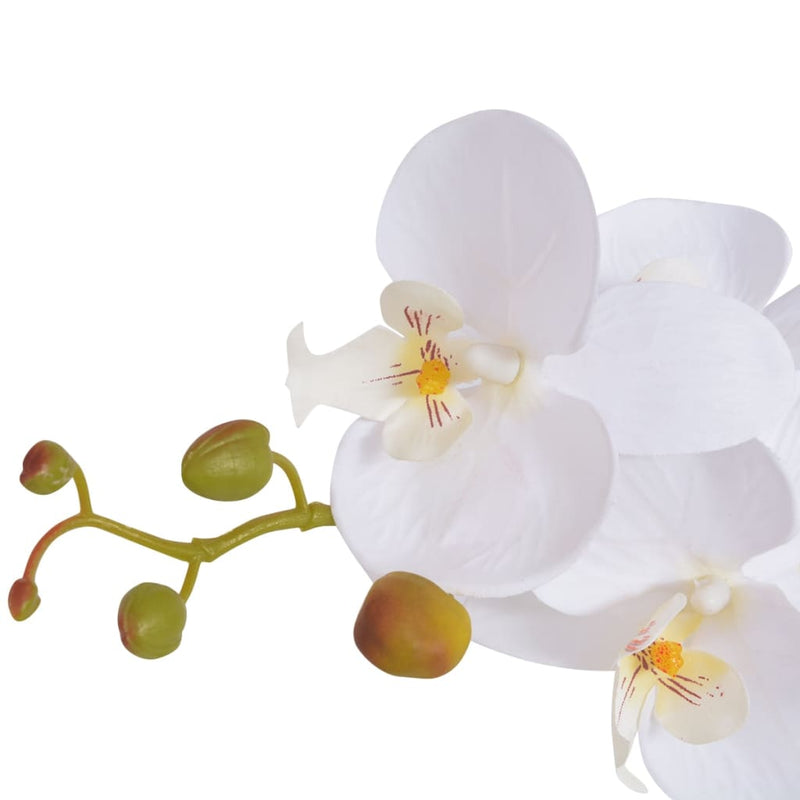 vidaXL műorchidea virágcseréppel 30 cm fehér