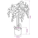vidaXL cserepes fehér műorchidea 75 cm