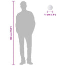 vidaXL 8 darabos, kör-alakú tükörcsempe készlet