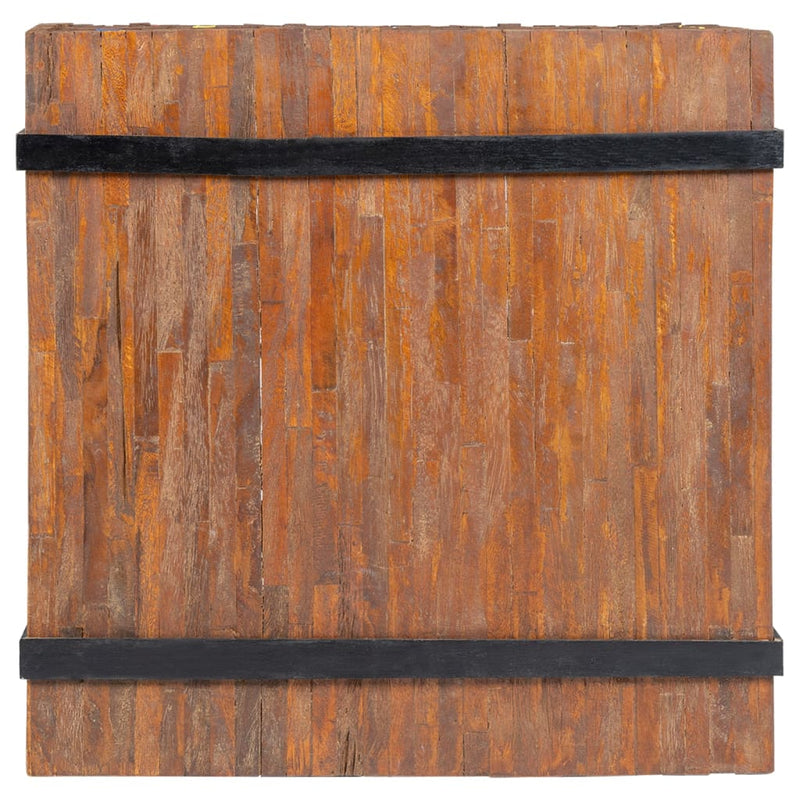 vidaXL tömör tíkfa kisasztal 60 x 60 x 38 cm