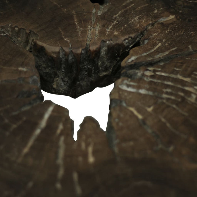 vidaXL valódi tíkfa dohányzóasztal 80 x 70 x 38 cm