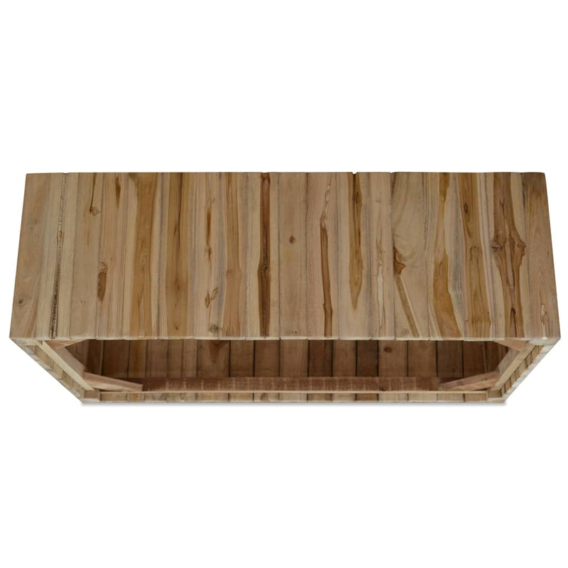 vidaXL valódi tíkfa dohányzóasztal 90 x 50 x 30 cm