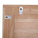 vidaXL dekoratív és téglalap-alakú tükör tíkfából 90 x 60 cm